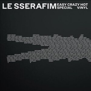 Le Sserafim – EASY-CRAZY-HOT LP (Carbon Black Vinyl)