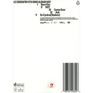Le Sserafim – HOT CD (DRENCHED VETIVER)