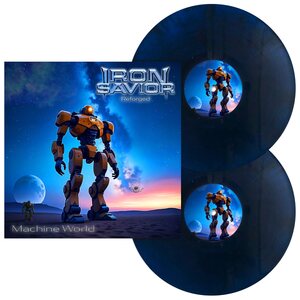 Iron Savior – Reforged - Machine World 2LP Starbreaker Blue Vinyl