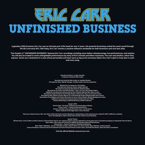 Eric Carr from KISS – Unfinished Business: The Liquid Vinyl Numbered Edition LP Coloured Vinyl