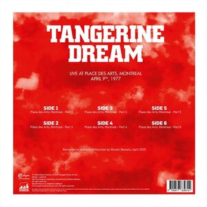 Tangerine Dream – Live at Place des Arts, Montreal - April 10, 1977 3LP Coloured Vinyl