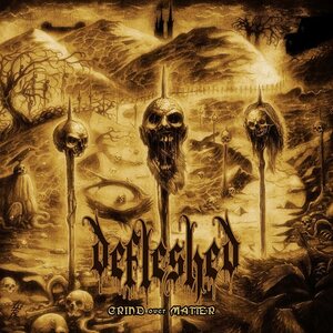 Defleshed – Grind Over Matter LP (Clear Red Brown With Black Swirls Vinyl)