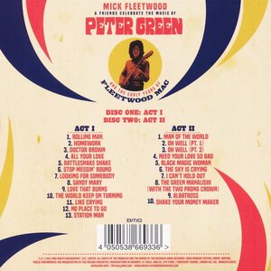 Mick Fleetwood & Friends: Celebrate The Music Of Peter Green And The Early Years Of Fleetwood Mac 2CD