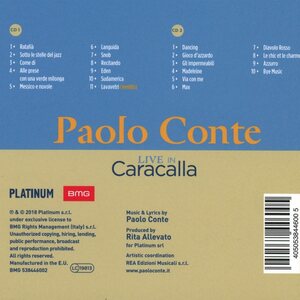 Paolo Conte: Live In Caracalla: 50 Years Of Azzurro 2CD