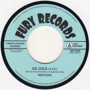 Restless – Long Black Shiny Car / Ice Cold 7"