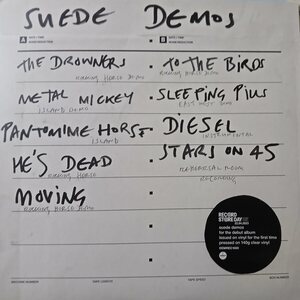 SUEDE: DEMOS (CLEAR VINYL) LP