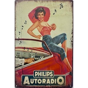 Pin-up Philips Autoradio Peltitaulu