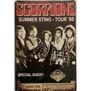 Scorpions Tour -85 Peltitaulu