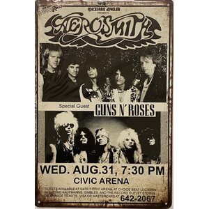 AEROSMITH GUNS N´ ROSES Peltitaulu