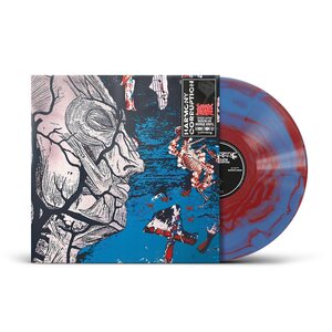 Napalm Death – Harmony Corruption LP (Red/Blue Merge Vinyl)