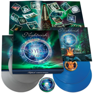Nightwish – The Greatest 30 Years On Earth 4LP+Blu-ray Box Set (Silver And Blue Vinyl)
