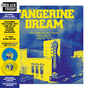 Tangerine Dream – Live at Paramount Theatre - Portland, OR 1977 2CD (Blue & Yellow CD)