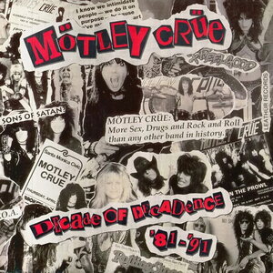 Motley Crue – Decade of Decadence '81 - '91 2LP (Black/White Marbled Vinyl)