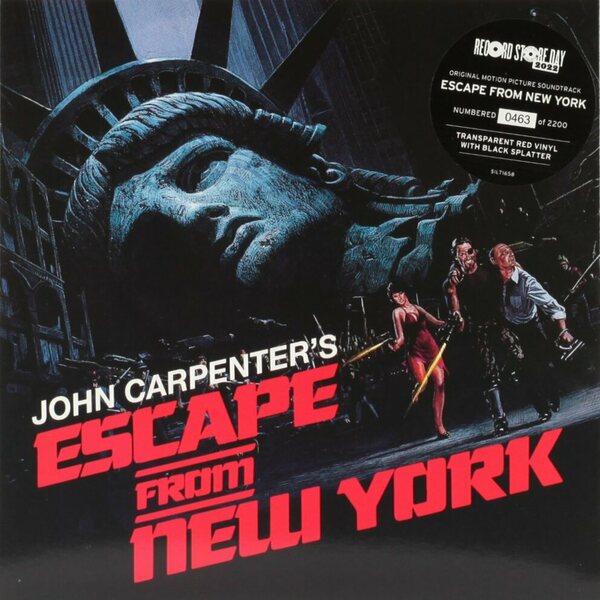 John Carpenter In Association With Alan Howarth – John Carpenter's Escape From New York (Original Motion Picture Soundtrack) 7" Coloured Vinyl