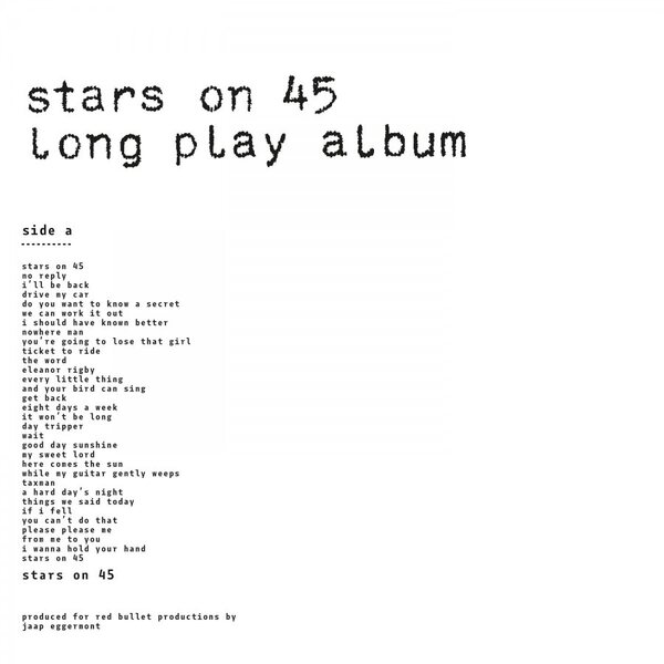 Stars On 45 – Long Play Album LP Coloured Vinyl