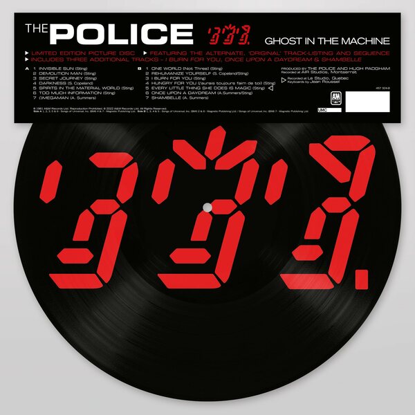 Police – Ghost In The Machine LP Picture Disc