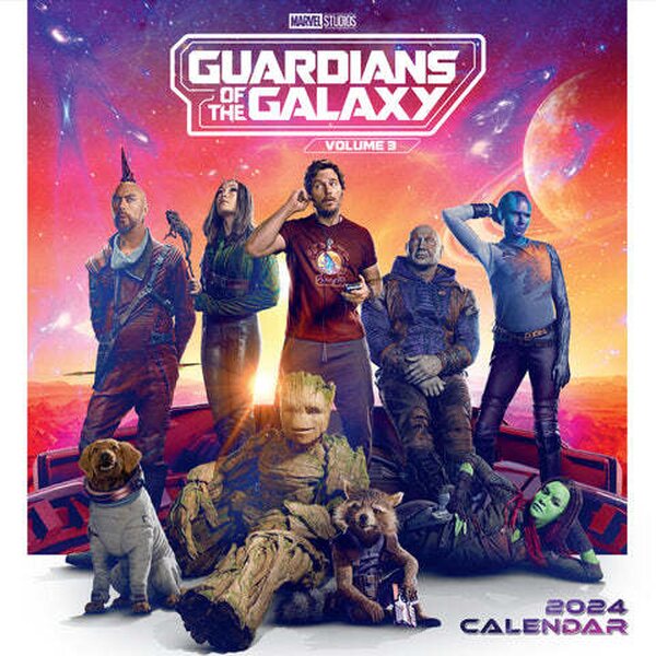 GUARDIANS OF THE GALAXY 2024 SQUARE CALENDAR Kalenterit 2024