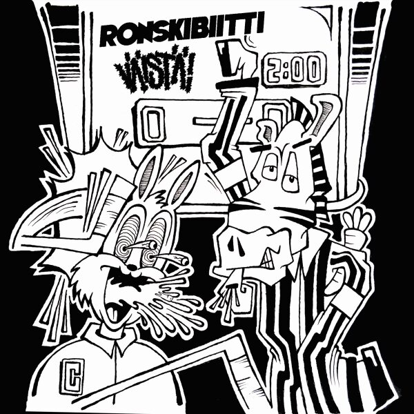 Ronskibiitti/Väistä! – Split EP 7" White Vinyl