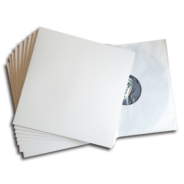 Protected LP cover white deluxe 25kpl
