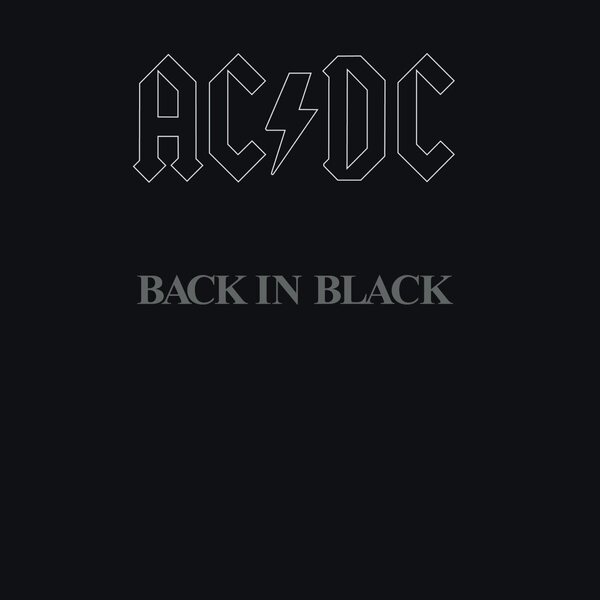 AC/DC ‎– Back In Black LP Black & White Vinyl