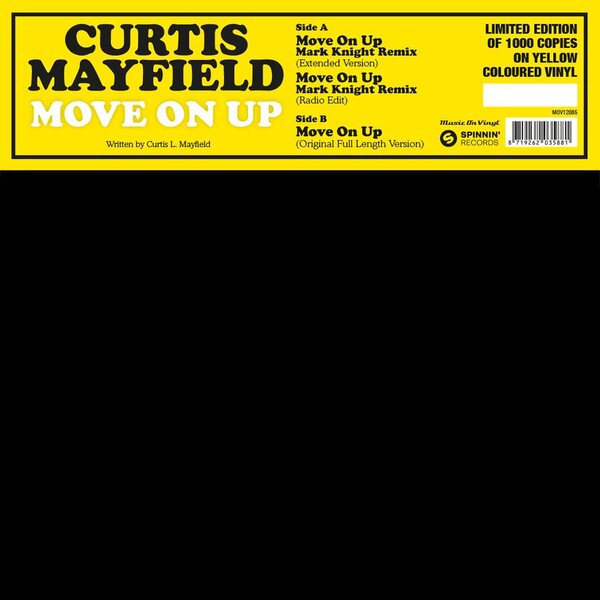 CURTIS MAYFIELD – Move On Up (Mark Knight Remix) 12" Coloured Vinyl