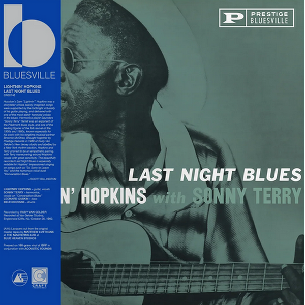 Lightnin' Hopkins With Sonny Terry – Last Night Blues LP