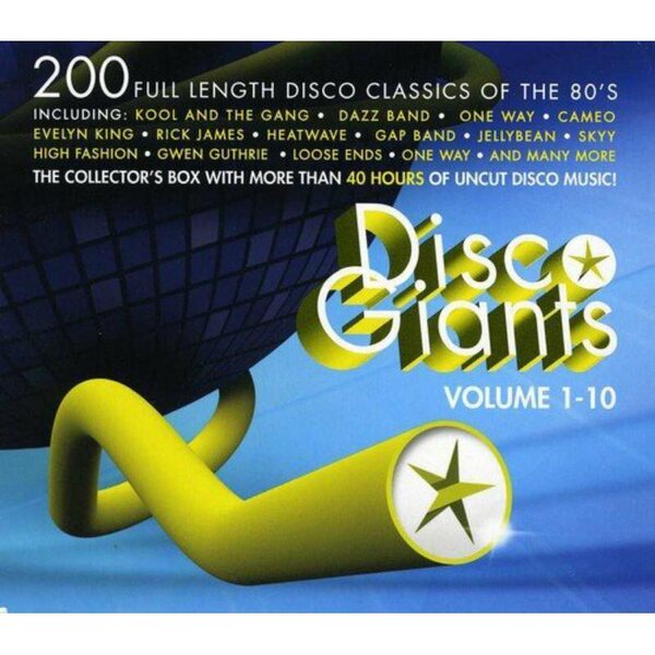 Disco Giants Volume 1-10 (200 Full Length Disco Classics Of The 80's) 20CD Box Set