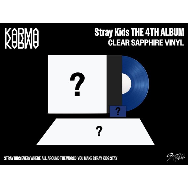 Stray Kids – Karma CD (CLEAR SAPPHIRE VINYL)