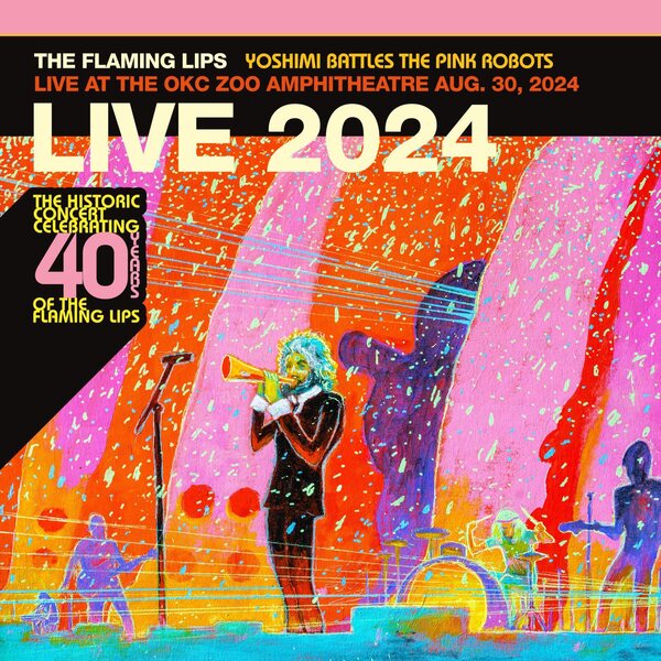 Flaming Lips – Yoshimi Battles The Pink Robots - Live at the Zoo Amphitheatre, Oklahoma City, August 30, 2024 2LP Coloured Vinyl