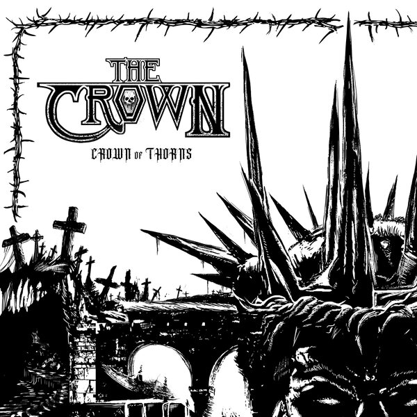 Crown – Crown Of Thorns LP (White Black Marbled Vinyl)