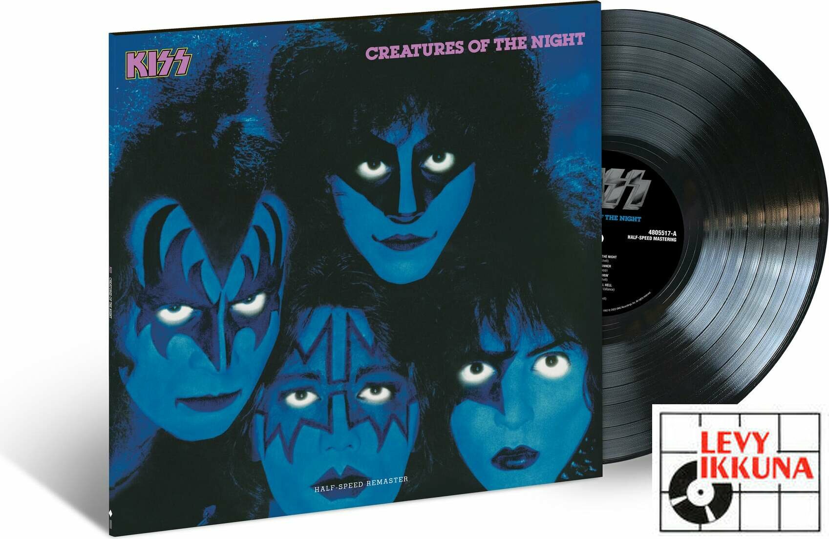 Kiss Creatures Of The Night LP HEAVY METAL HARD ROCK Levyikkuna