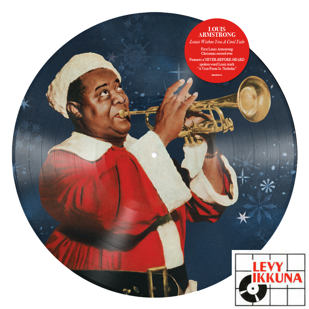 Louis Armstrong Louis Wishes You A Cool Yule LP Picture Disc JAZZ Levyikkuna Norsk