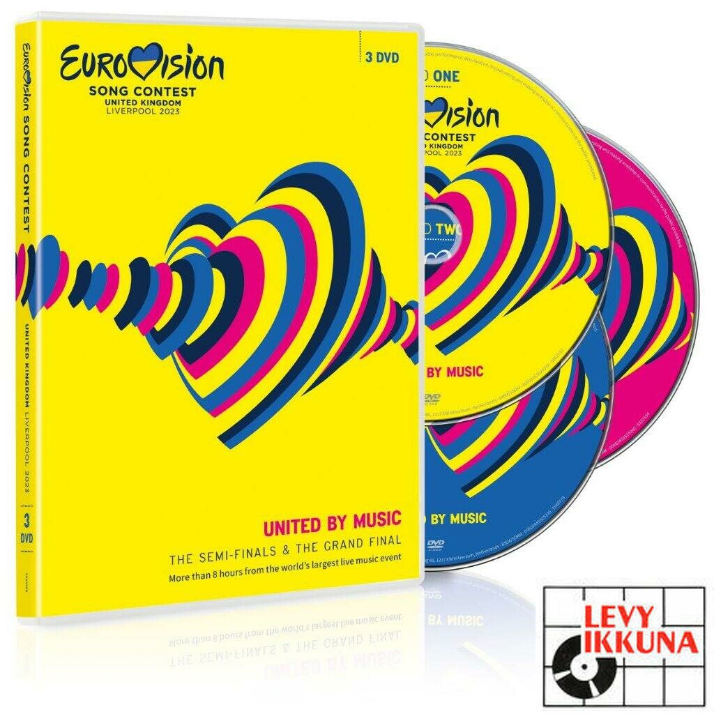 Eurovision Song Contest 2023 3DVD ULKOMAISET Levyikkuna