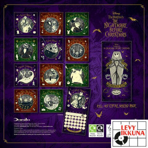 NIGHTMARE BEFORE CHRISTMAS 2024 SQUARE CALENDAR | Kalenterit 2024