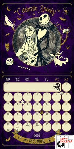 NIGHTMARE BEFORE CHRISTMAS 2024 SQUARE CALENDAR | Kalenterit 2024